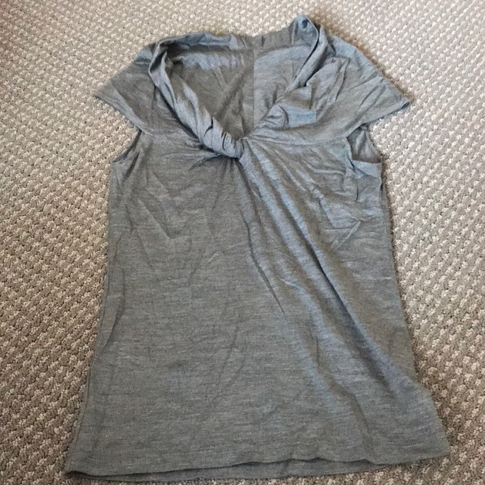Grey short sleeve brunello Cucinelli top